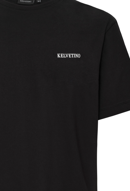 Matte Print T-Shirt - Black